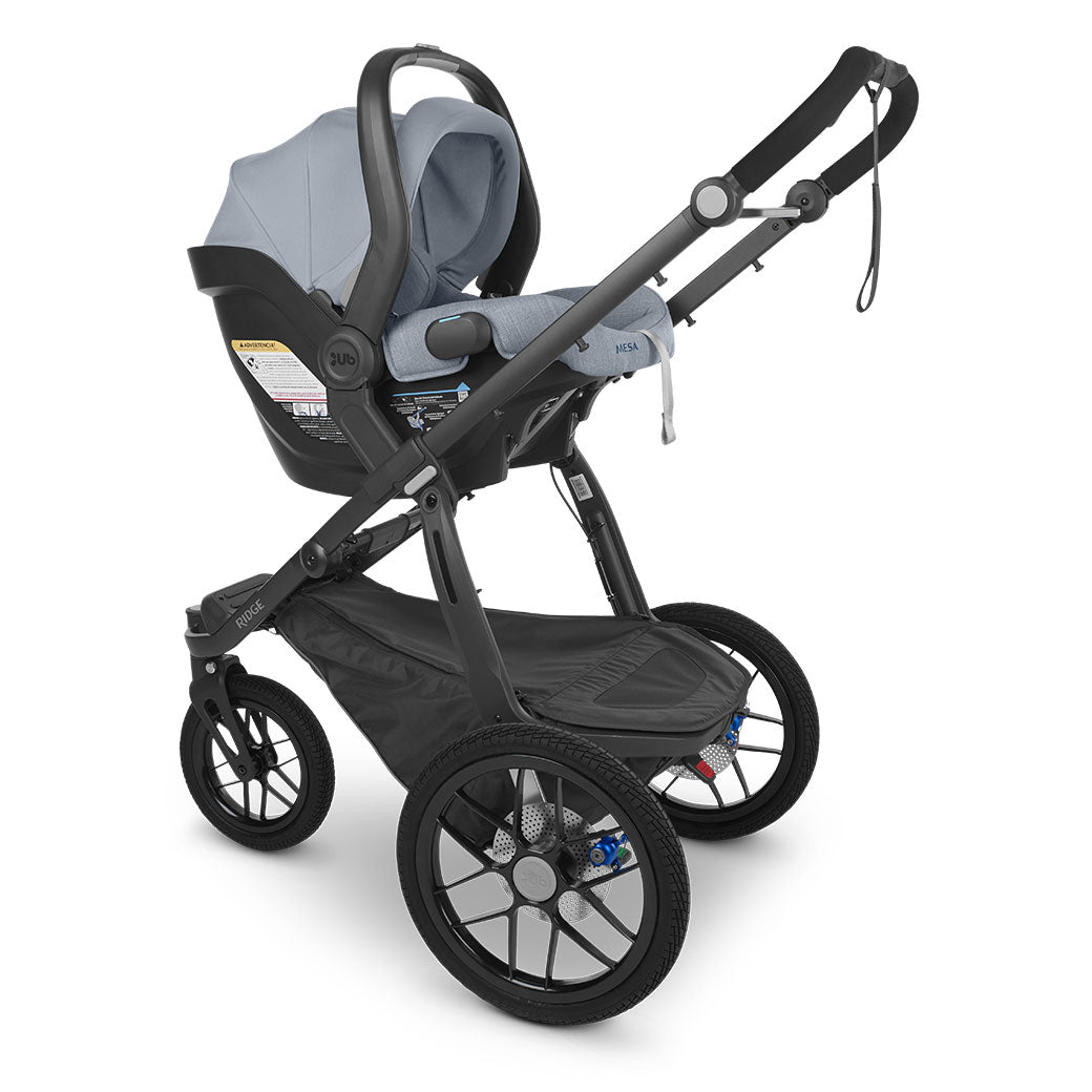 UPPAbaby MESA V2 Infant Car Seat on a Ridge stroller in -- Color_Gregory