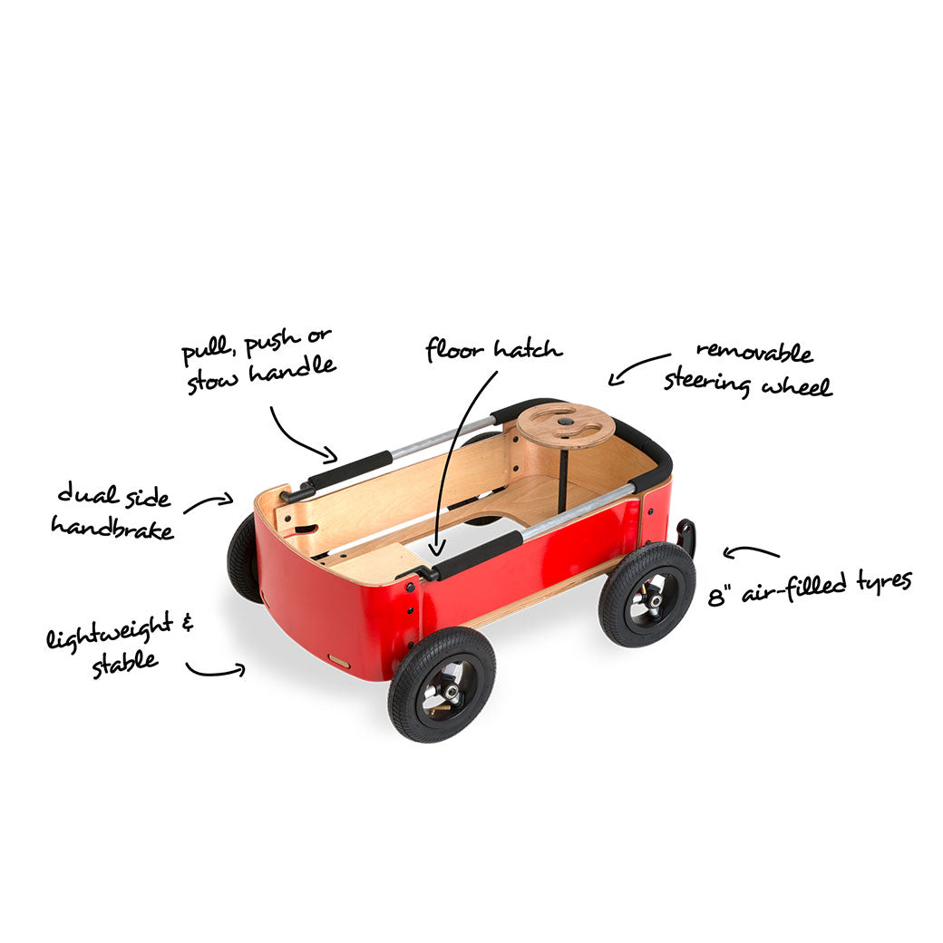 Features of Wishbone Wagon in Red