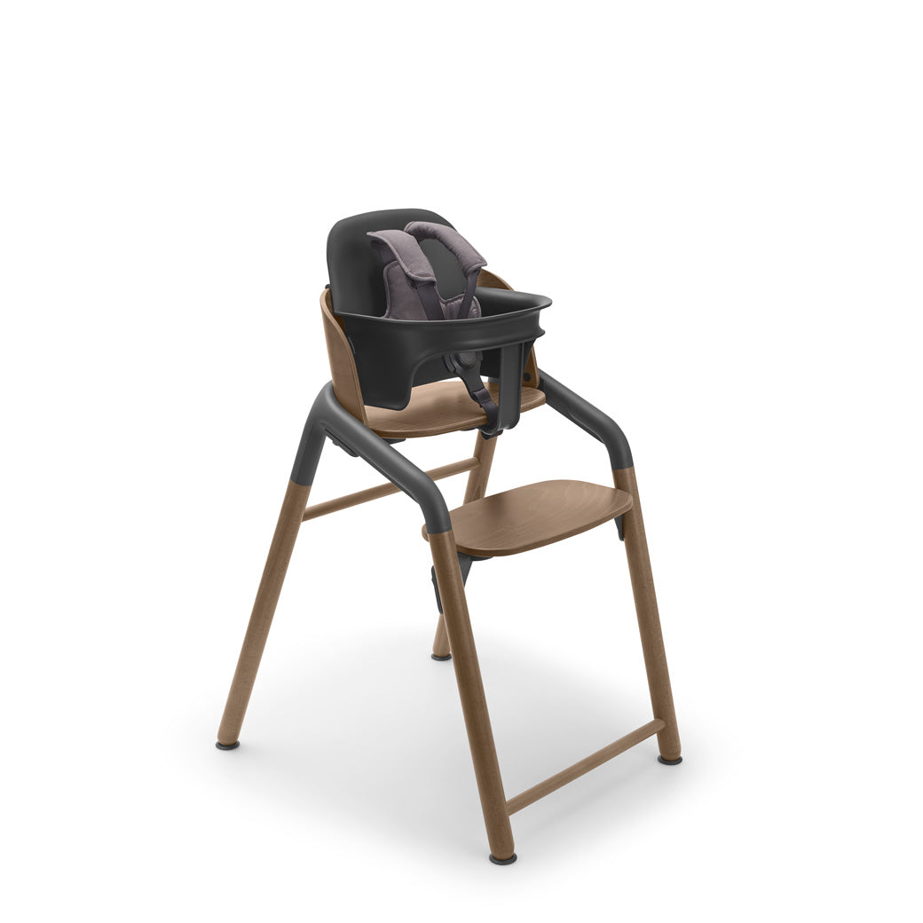 Bugaboo Giraffe High Chair with harness and baby set in --Color_Warm Wood / Grey