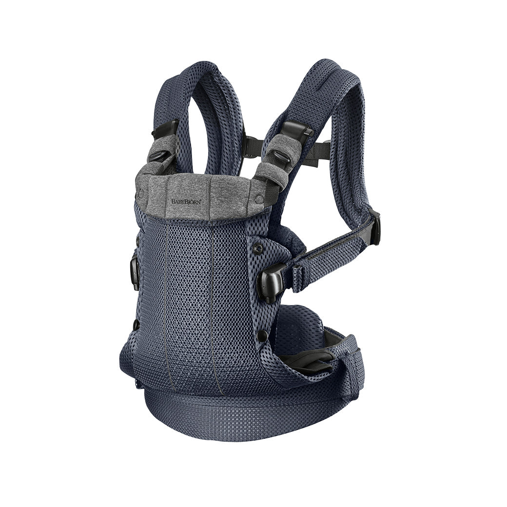 Babybjorn Baby Carrier Harmony with straps adjusted in -- Color_Anthracite