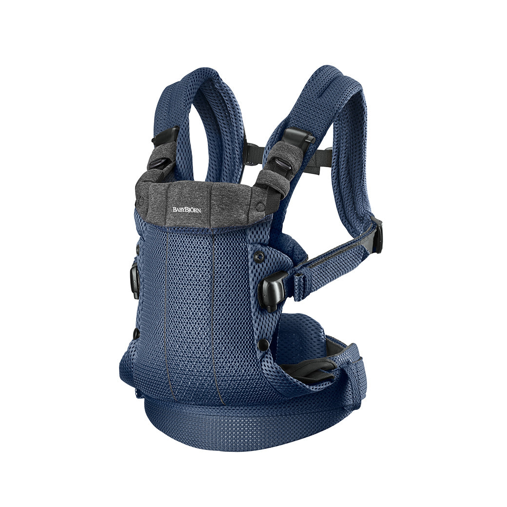Babybjorn Baby Carrier Harmony with straps adjusted  in -- Color_Navy