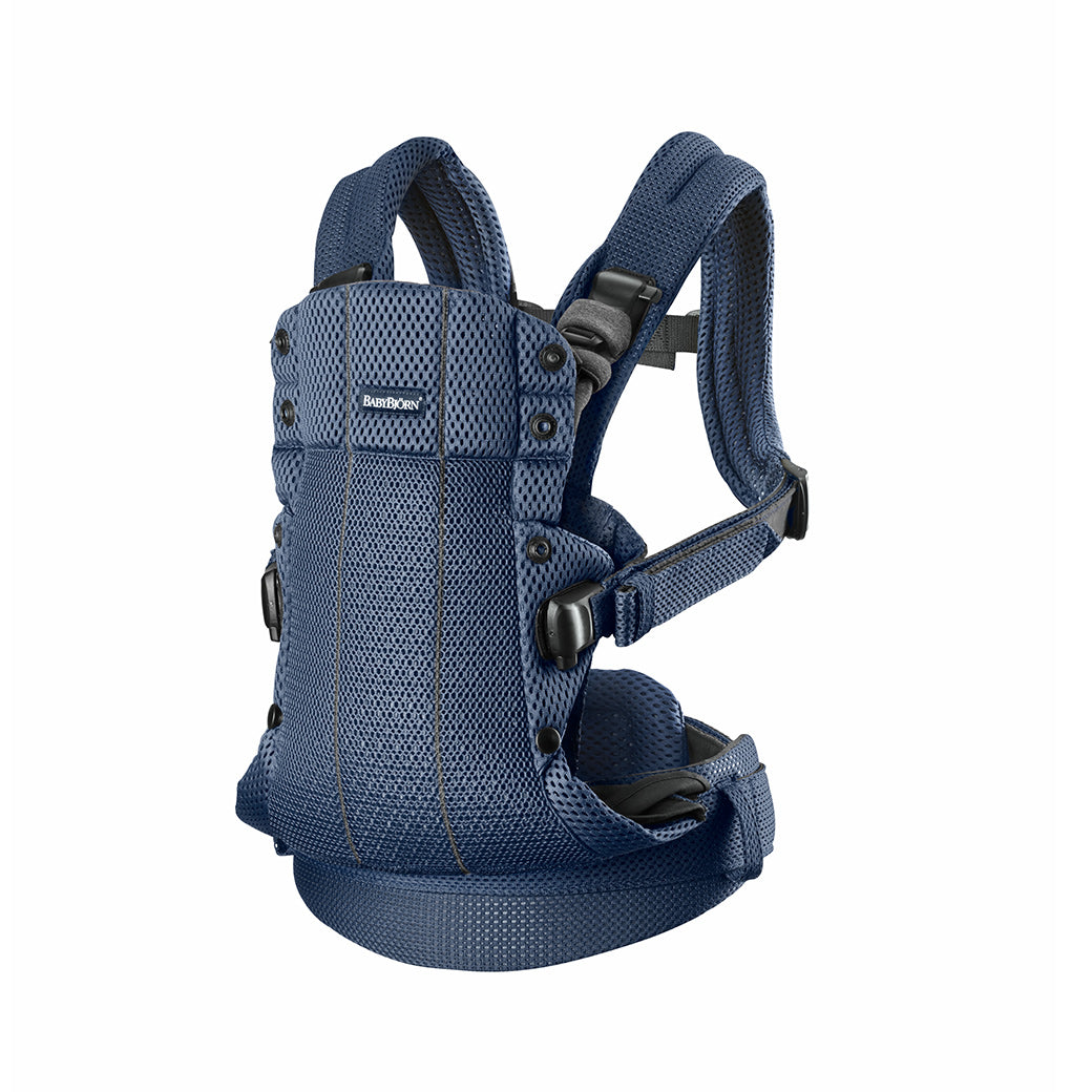 Front view of Babybjorn Baby Carrier Harmony in -- Color_Navy