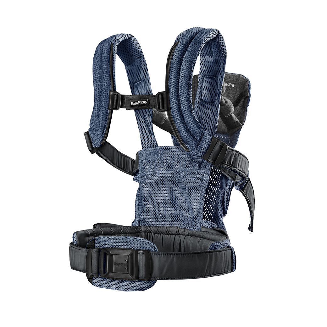 Back view of Babybjorn Baby Carrier Harmony in -- Color_Navy