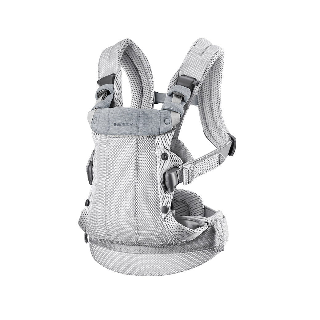 Babybjorn Baby Carrier Harmony with straps adjusted in -- Color_Silver