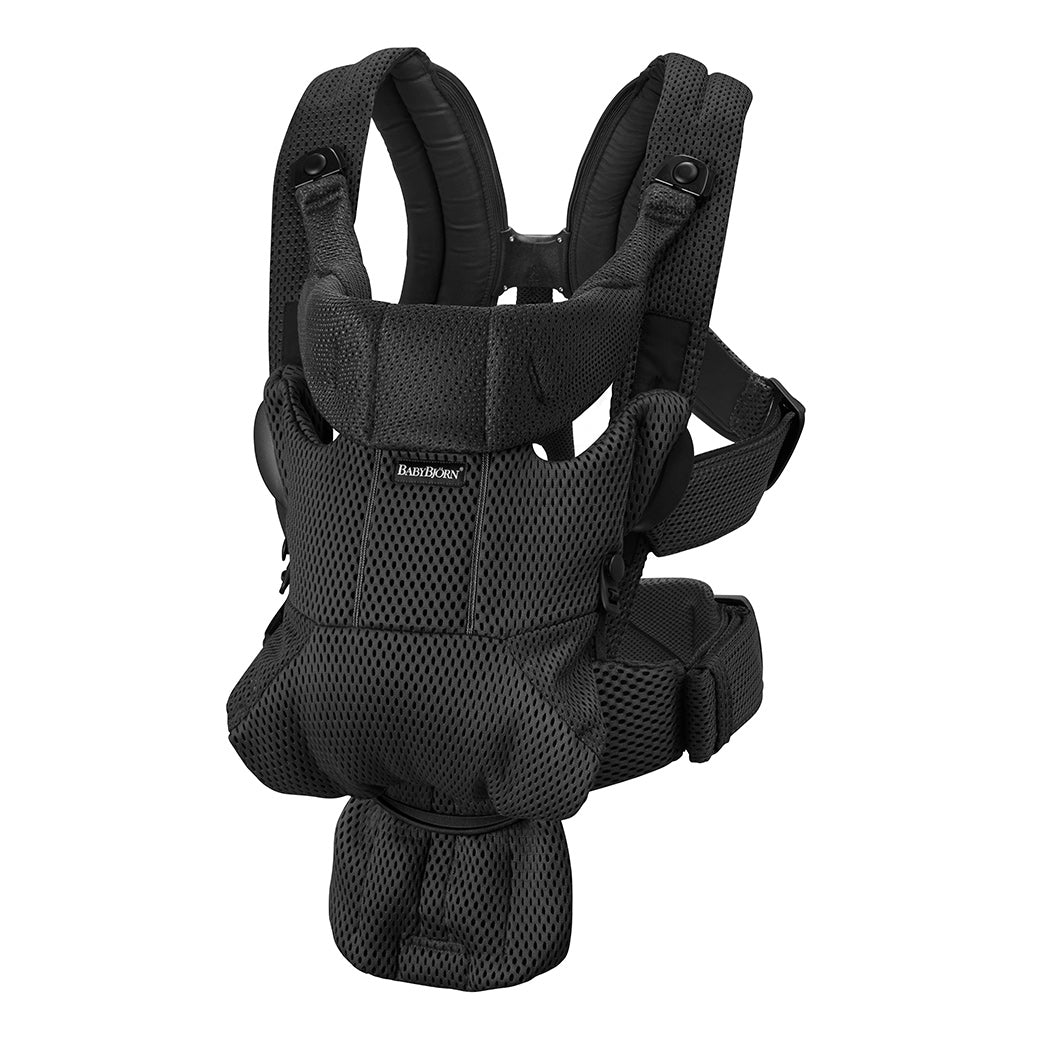 Different strap position of Babybjorn Baby Carrier Free in -- Color_Black 3D Mesh