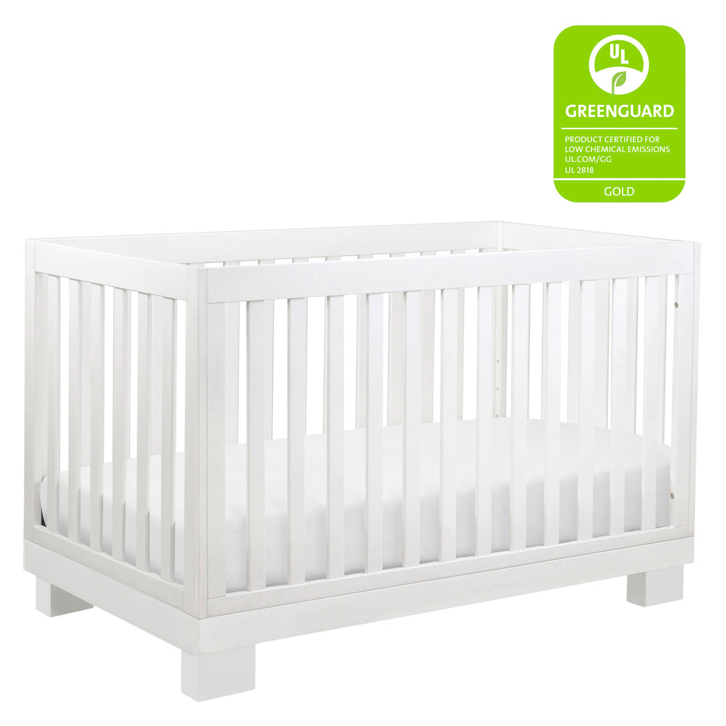 Babyletto Modo 3-in-1 Convertible Crib with Toddler Bed Conversion Kit with GREENGUARD Gold tag in -- Color_White