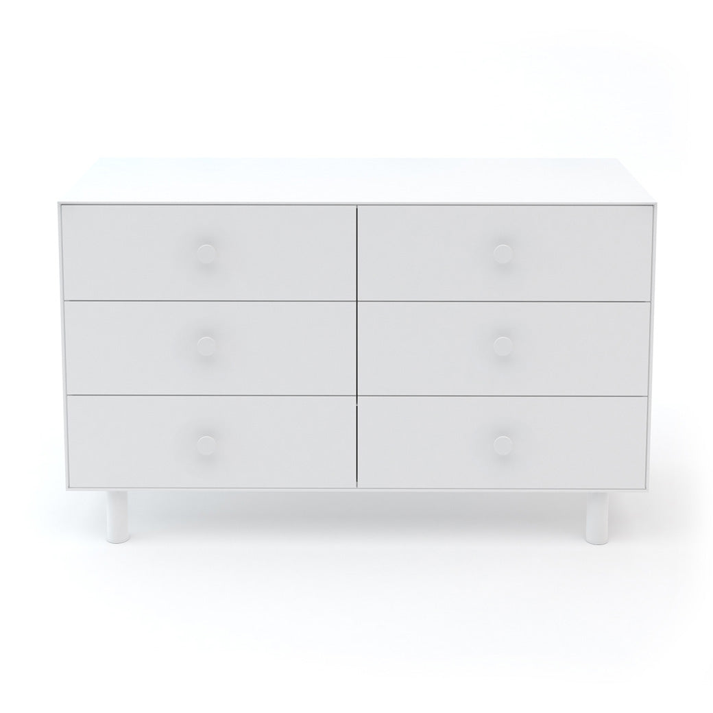 Oeuf 6 Drawer Dresser in -- Color_White with Classic Base