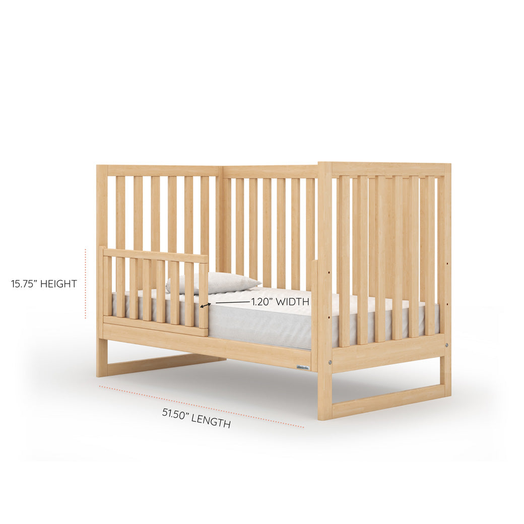 Dimensions of Dadada Austin 3-in-1 Crib as toddler bed  in -- Color_Natural