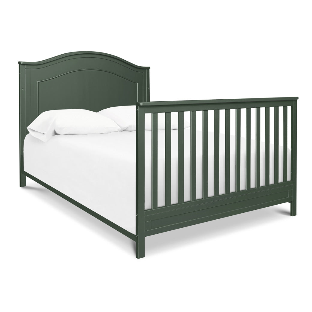 The DaVinci Charlie 4-in-1 Convertible Crib as full-size bed in -- Color_Forest Green