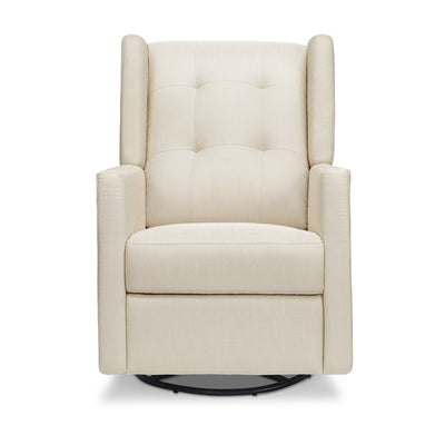 Front view of DaVinci's Maddox Recliner & Swivel Glider in -- Color_Natural Oat