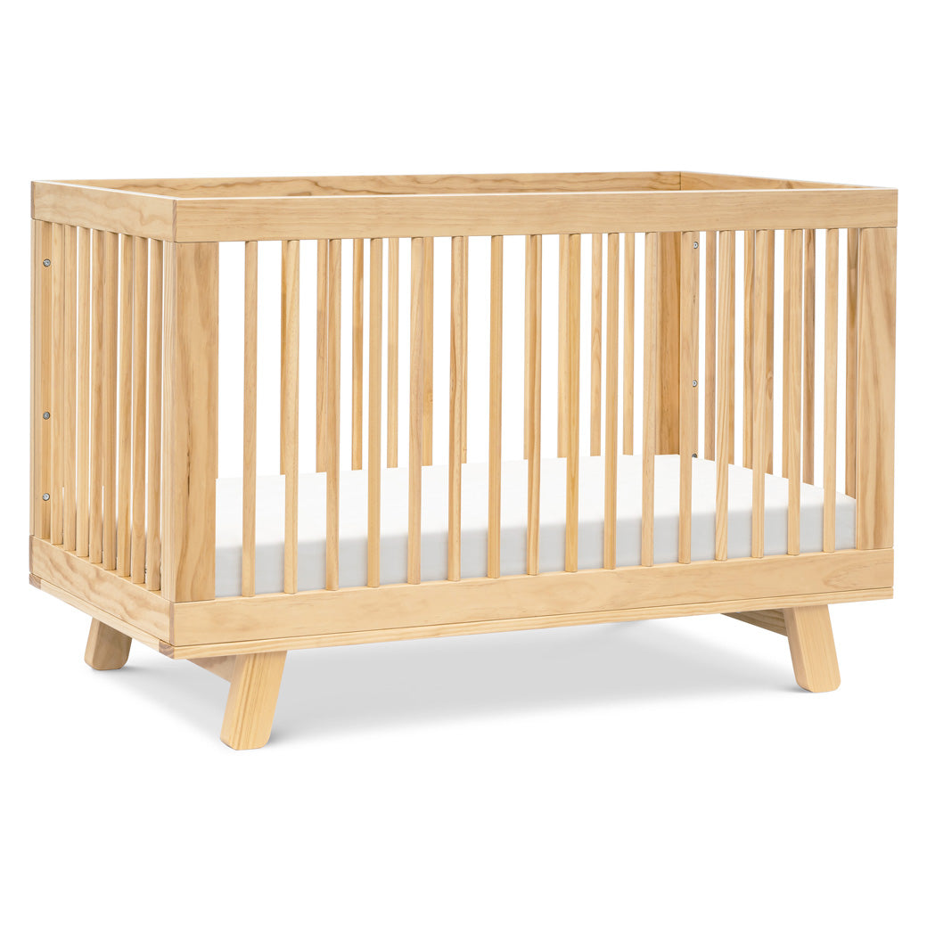 Babyletto Hudson 3-in-1 Convertible Crib And Toddler Rail  angle in -- Color_Natural