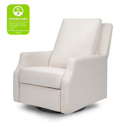 Namesake's Crewe Recliner & Swivel Glider with GREENGUARD tag in -- Color_ Performance Cream Eco-Weave With Metal Base