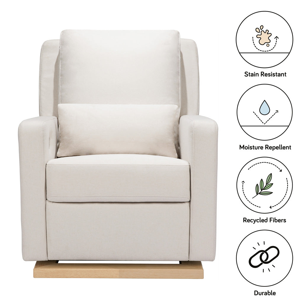 Babyletto Sigi Electronic Glider Recliner material features in -- Color_Performance Cream Eco-Weave
