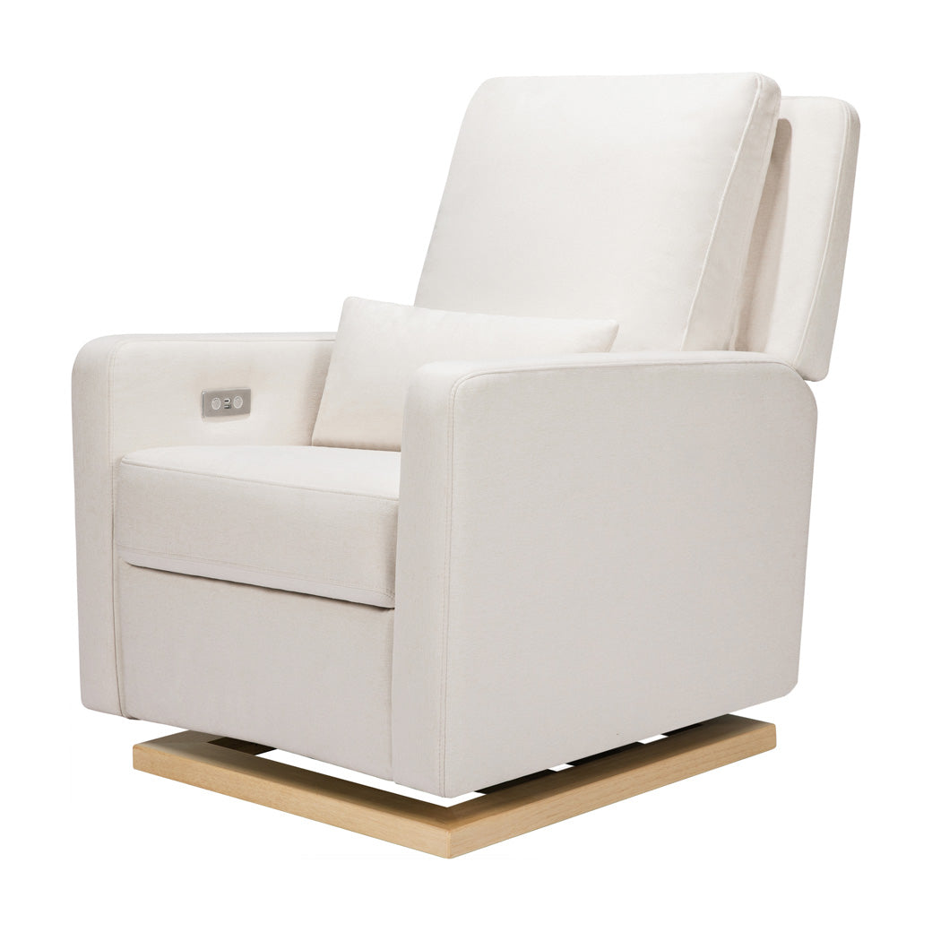 Babyletto Sigi Electronic Glider Recliner in -- Color_Performance Cream Eco-Weave