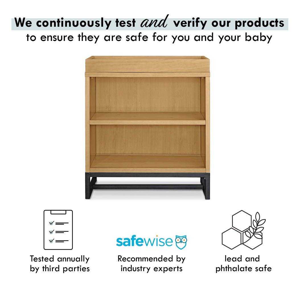 Certifications of DaVinci's Ryder Convertible Cubby Changer & Bookcase in -- Color_Honey