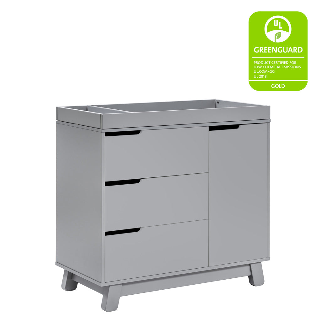 The Babyletto Hudson Changer Dresser with GREENGUARD tag in -- Color_Grey