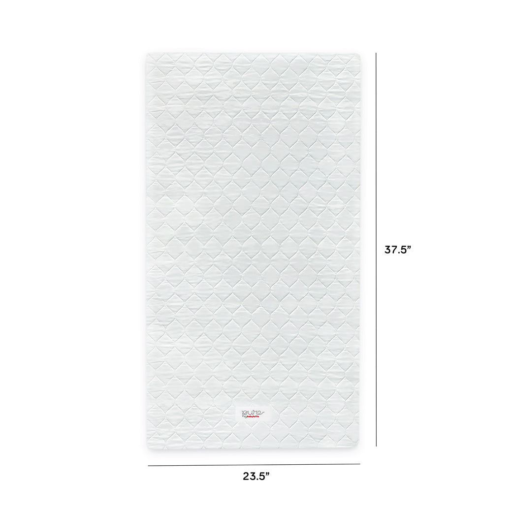 Pure Core 2-Stage Mini Crib Mattress + Hybrid Quilted Waterproof Cover