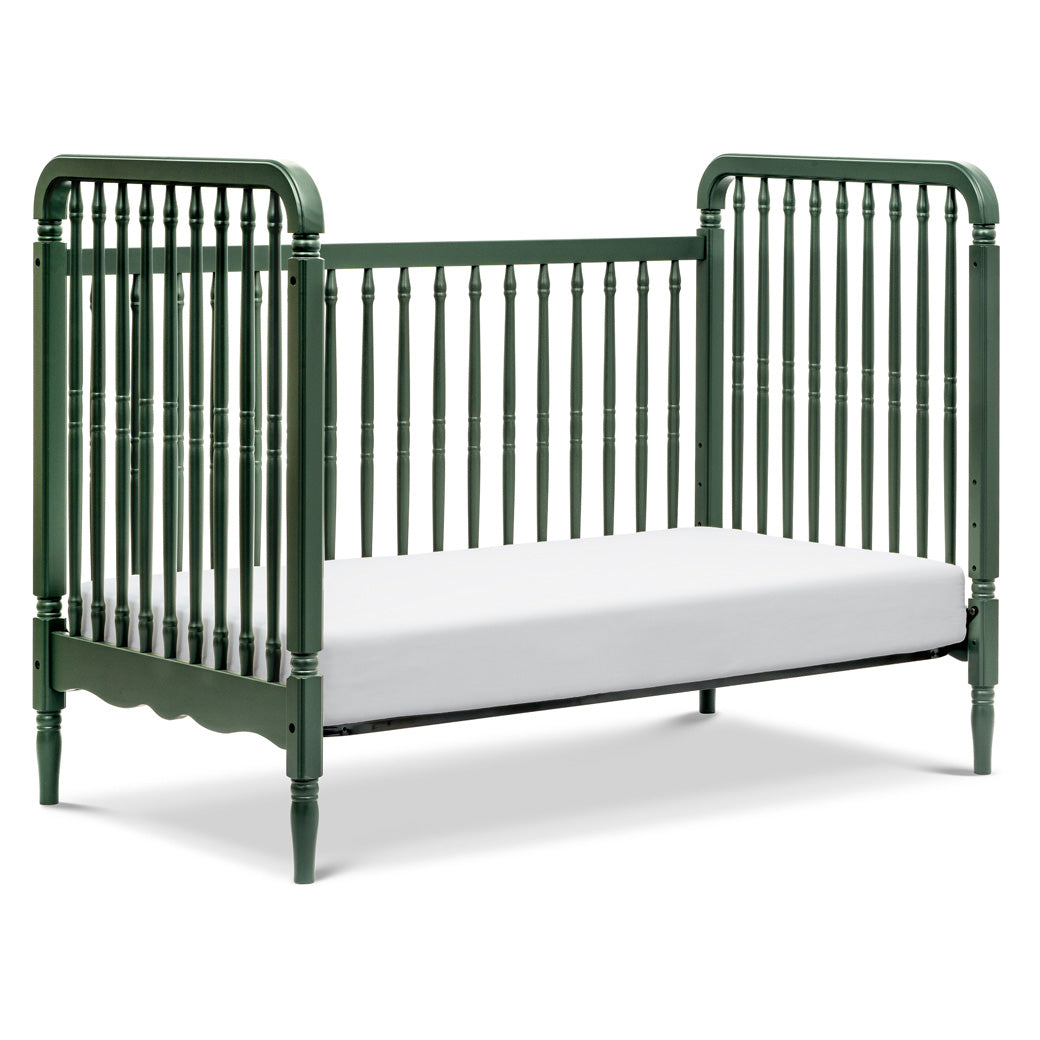 The Namesake Liberty 3-in-1 Convertible Spindle Crib as day bed in -- Color_Forest Green