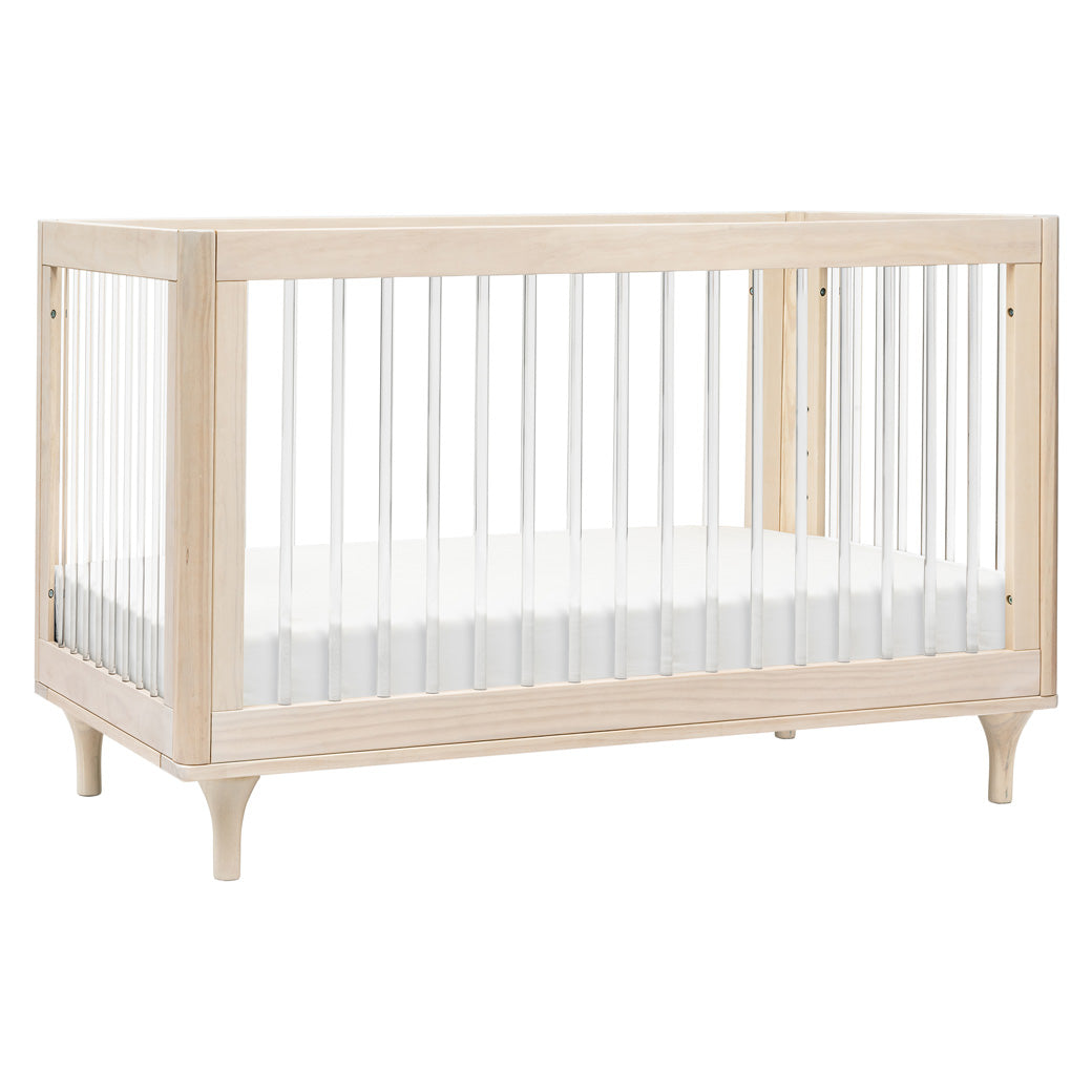The Babyletto Lolly 3-in-1 Convertible Crib in -- Color_Washed Natural / Acrylic
