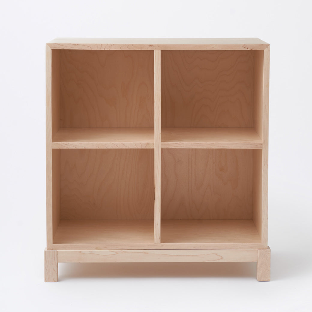 Front view of Milton & Goose Cubby Bookshelf in -- Color_Natural