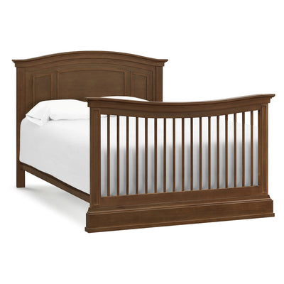 Namesake's Durham 4-in-1 Convertible Crib as full-size bed in -- Color_Derby Brown