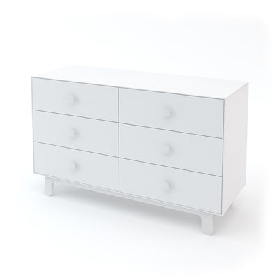 Oeuf 6 Drawer Dresser in -- Color_White with Sparrow Base