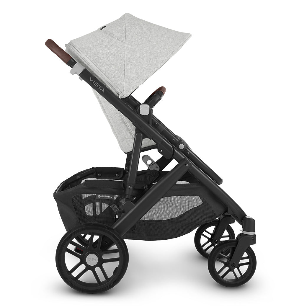 Profile view of the vista v2 stroller in -- Color_Anthony