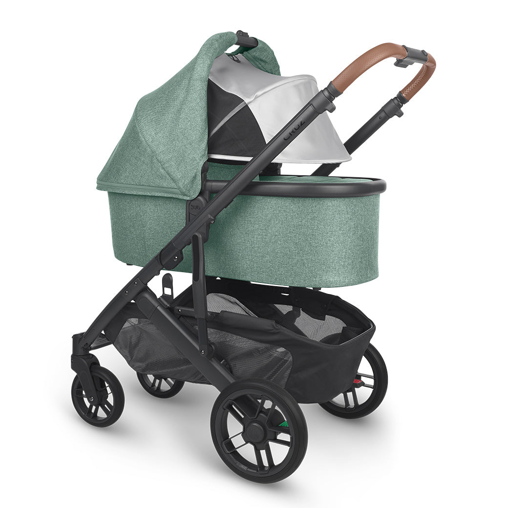 UPPAbaby Bassinet on a stroller with the canopy down  in -- Color_Gwen