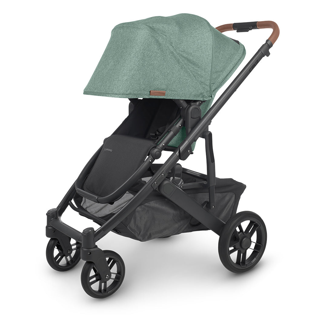 UPPAbaby CRUZ V2 Stroller with matcha green shade extended -- Color_Gwen