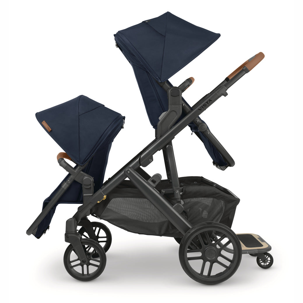 The left side of the UPPAbaby Vista V2 Double Stroller in -- Color_Noa