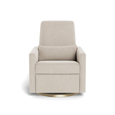 Front view of Monte Grano Glider Recliner in -- Color_Dune