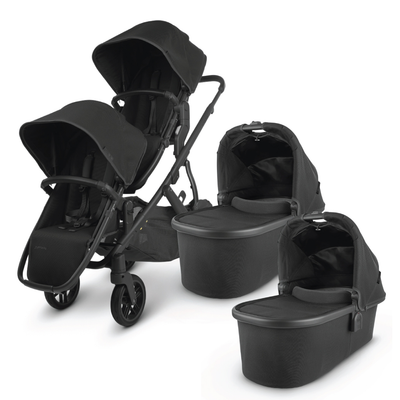 UPPAbaby Vista V2 Twin Stroller with two bassinets in -- Color_Jake