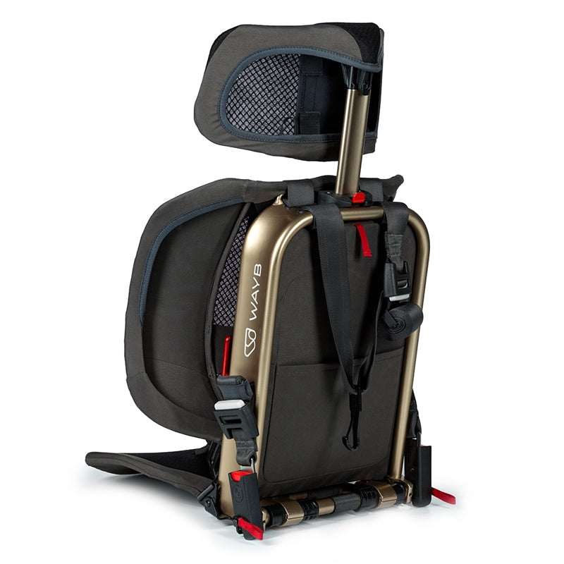 Left back view of WAYB Pico Car Seat in -- Color_Earth