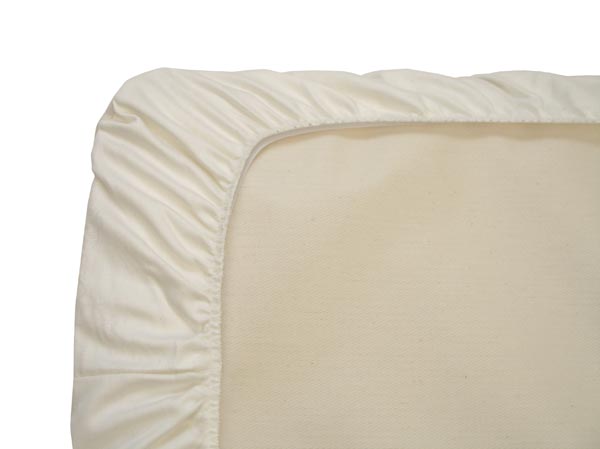 Organic Cotton Sheet Crib Fitted Sheet in Ivory