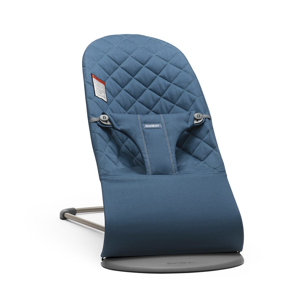 BABYBJÖRN Bouncer Bliss in -- Color_Midnight Blue Woven, Classic Quilt