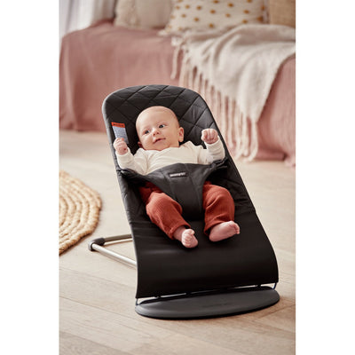Baby in BABYBJÖRN Bouncer Bliss in -- Color_Black Woven, Classic Quilt