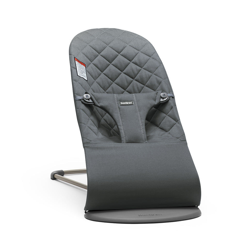 BABYBJÖRN Bouncer Bliss in -- Color_Anthracite (Slate Gray) Woven, Classic Quilt