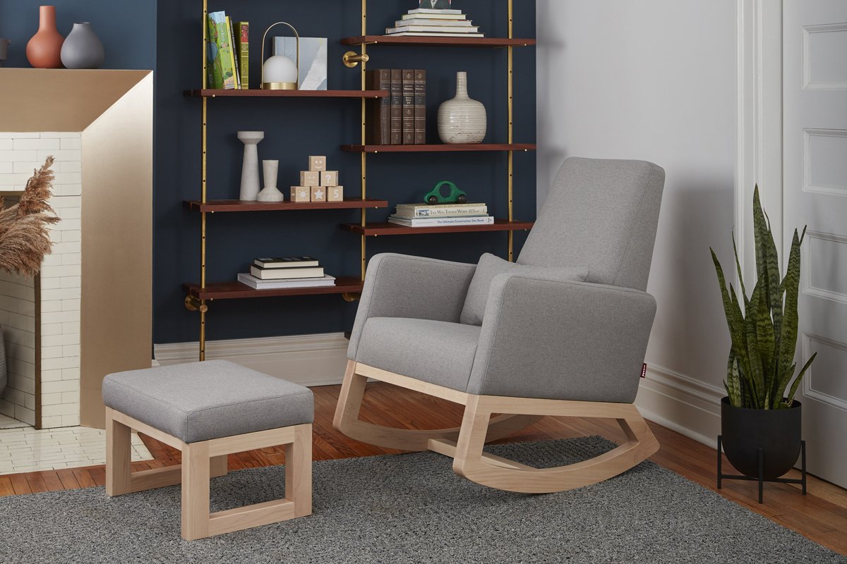 A Nursery Seating Option Gliders versus Rockers Modern Nursery