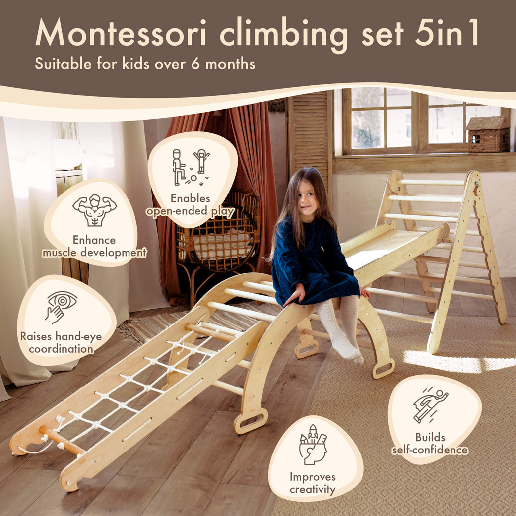 4-in-1 Montessori Climbing Set