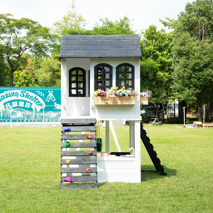 2MamaBees Reign Two Story Playhouse Swing Attachment Bundle