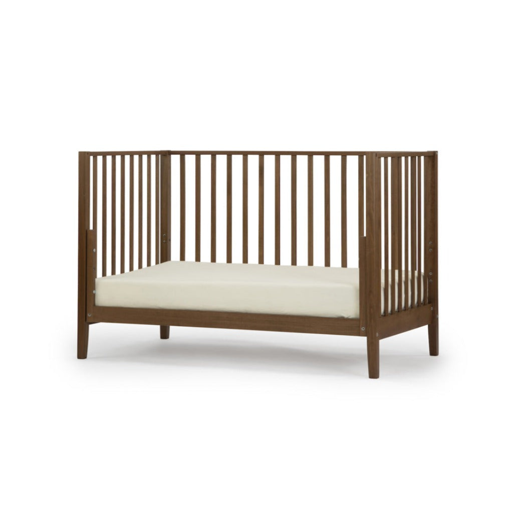 Dadada Lala 3-in-1 Convertible Crib as daybed in - Color_Walnut