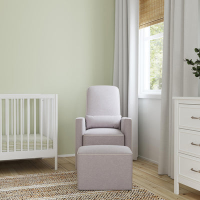 Olive Glider With Ottoman