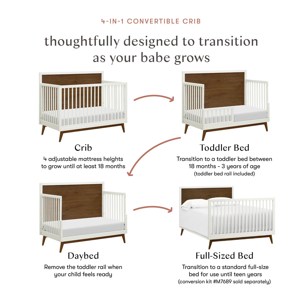 Babyletto Palma 4in1 Convertible Crib + Toddler Bed Conversion Kit