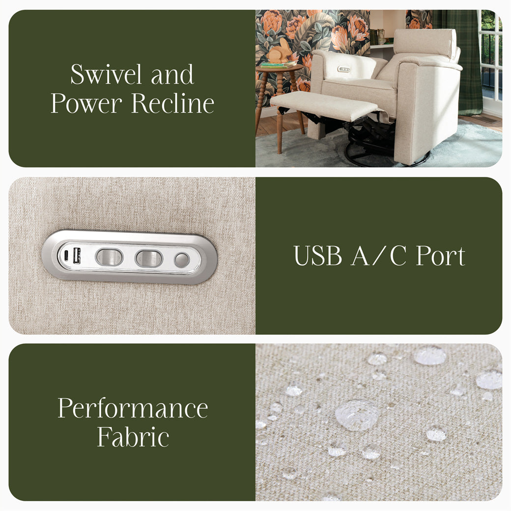 Willa Plus Power Glider Recliner with Power Headrest