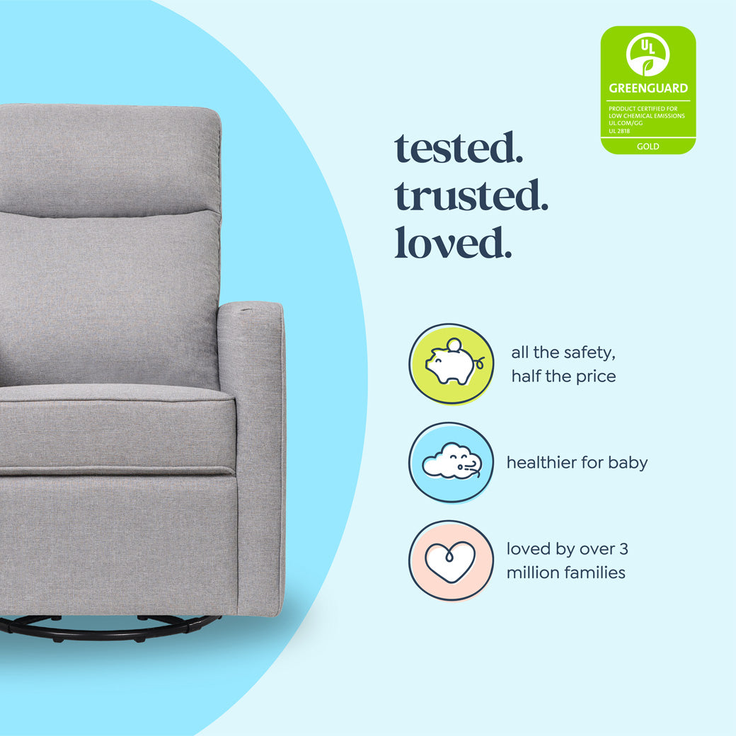 DaVinci Gabby Pillowback Swivel Glider | Modern Nursery™