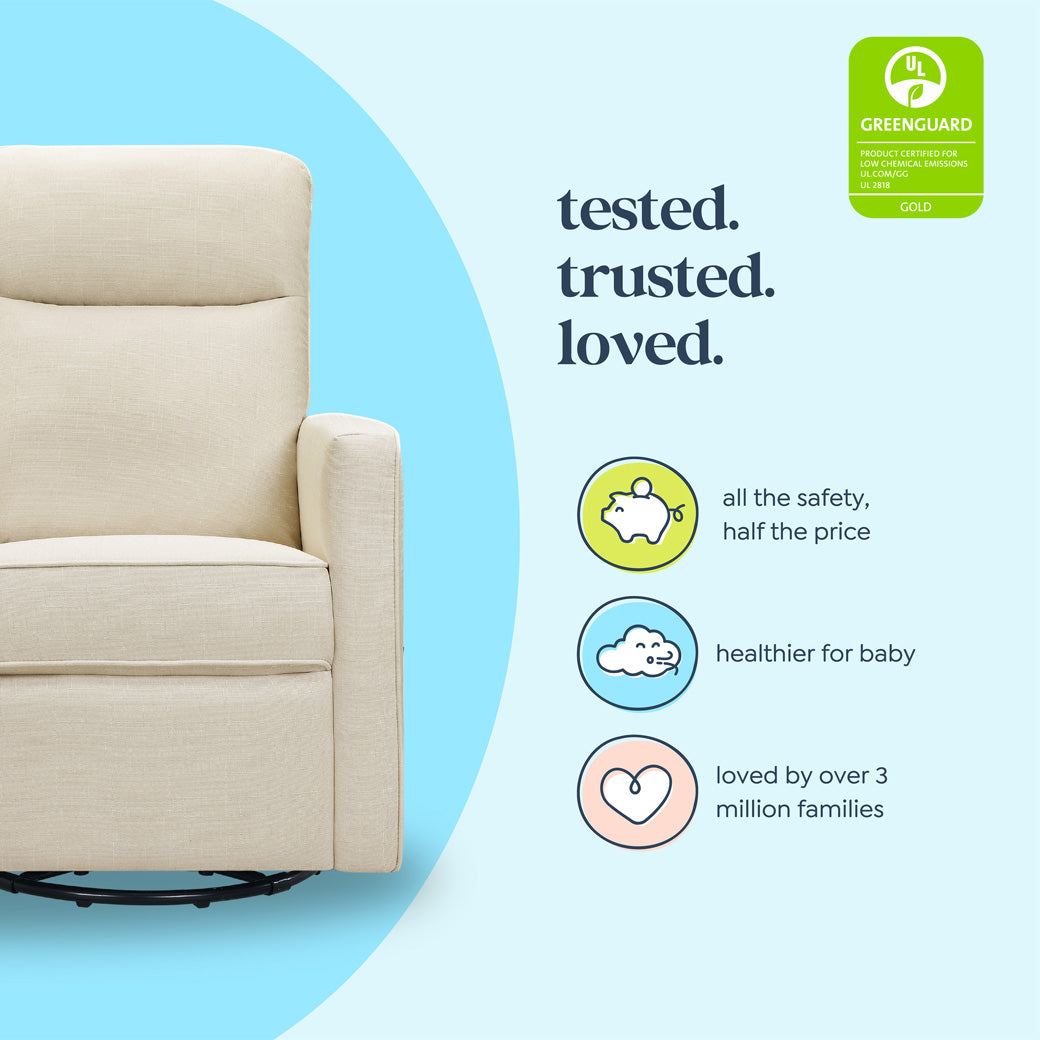 Gabby Pillowback Swivel Glider