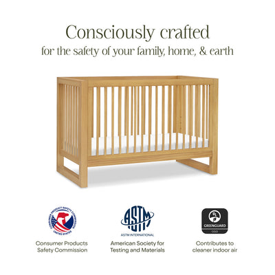 Certifications of Namesake's Nantucket 3-in-1 Convertible Crib in -- Color_Honey