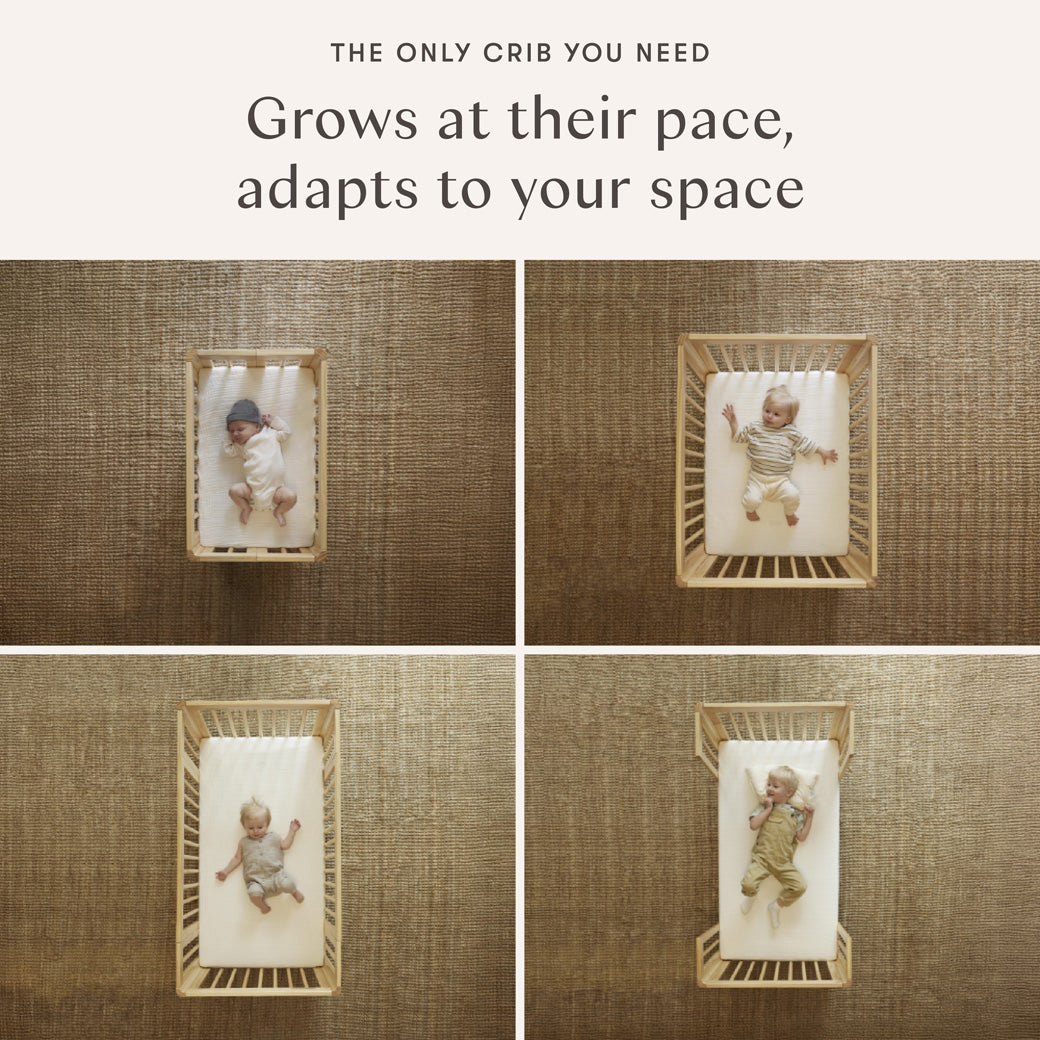 Yuzu 8-In-1 Convertible Crib With All Stages Conversion Kits