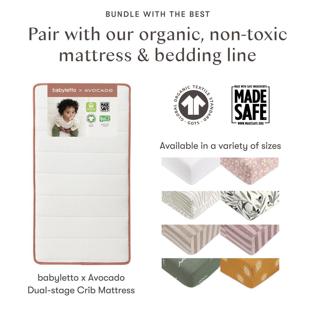 Yuzu 8-In-1 Convertible Crib With All Stages Conversion Kits