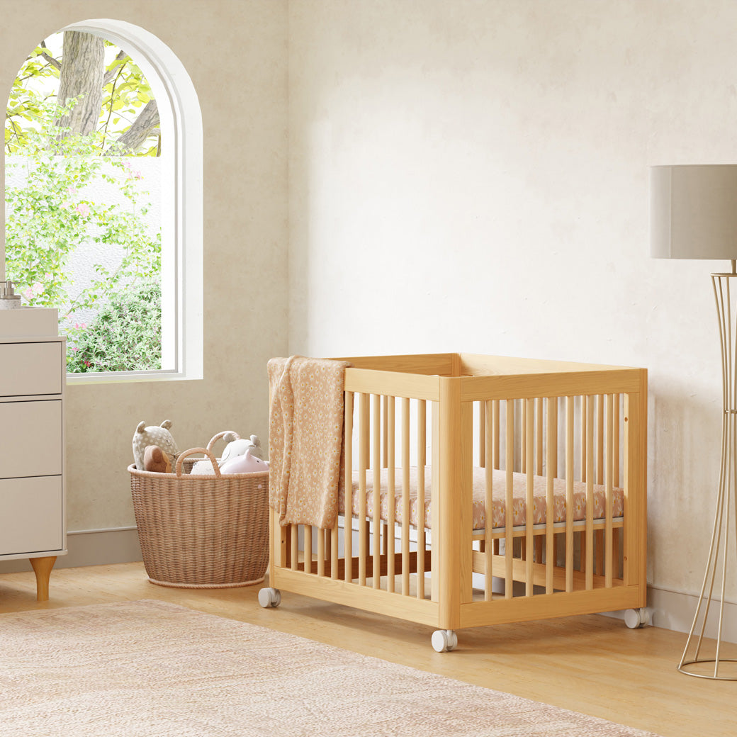 Babyletto's Yuzu 8-In-1 Convertible Crib in a room in -- Color_Natural